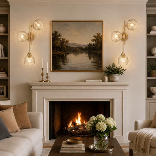 Hamilyeah 3 Light Gold Wall Sconce - Image 5