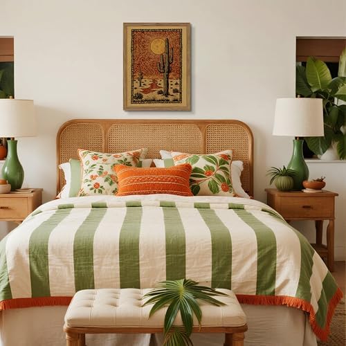 Framed Vintage Desert Cactus Wall Art, Desert Giant Cactus Canvas Print - Image 6