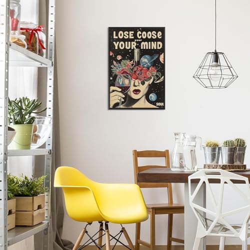 Vintage Lose Your Mind Your Coose Soul Flowers Posters Room Aesthetics Black - Image 5