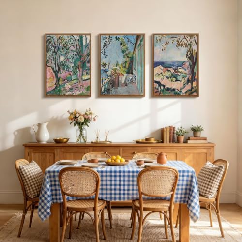 WENGTIAO 3pcs Framed Matisse St. Tropez Landscape Canvas Wall Art - Image 4