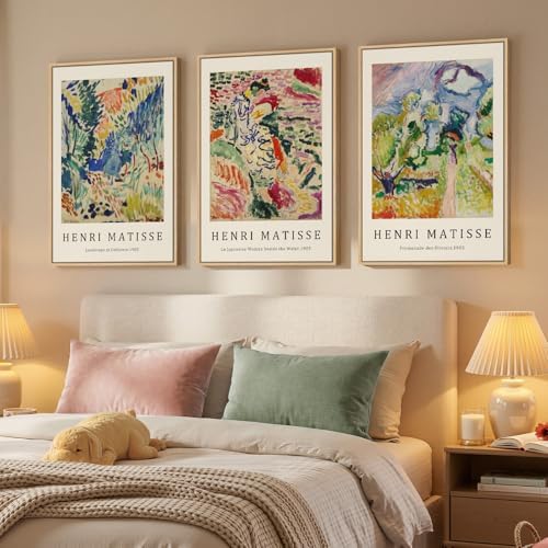 Large Framed Matisse Colorful Canvas Wall Art - Image 2