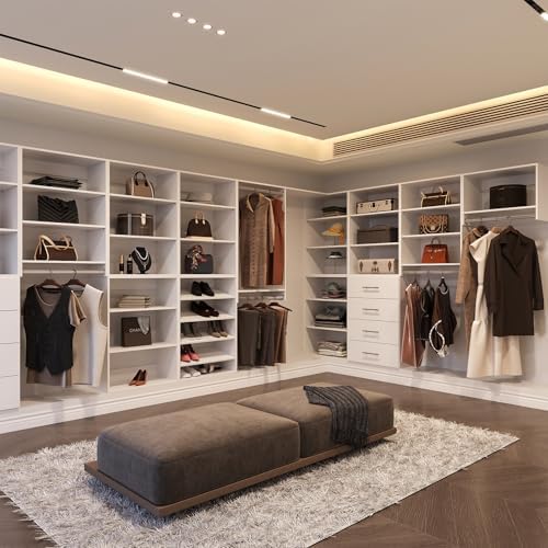 Modular Closet System, Wood Closet Tower Storage - Image 4