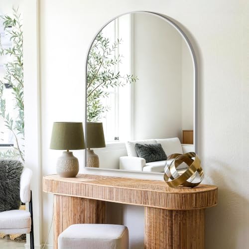 FICTOR 30" x 40" Arched Bathroom Vanity Mirror - Image 5