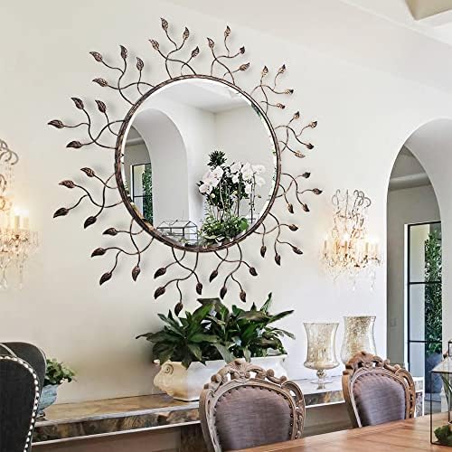 Chende Round Decorative Mirror for Wall Decor, Home Office by ChendeMirror