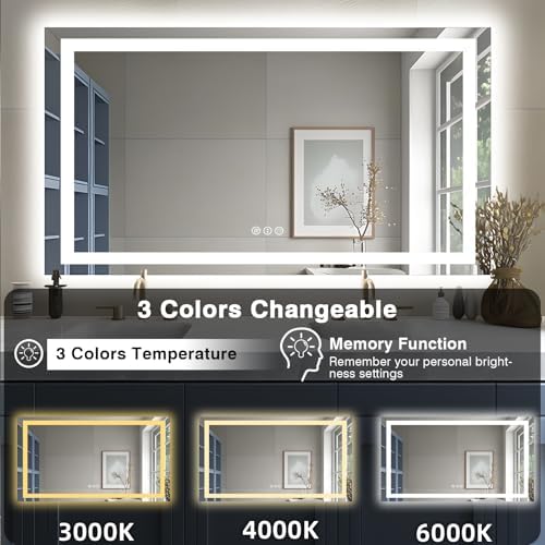 EchosLife 55"x30" LED Bathroom Mirrors - Image 4