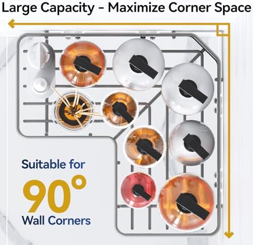 YASONIC Corner Shower Caddy Adhesive, 100% Rustproof Shower Organizer - Image 3