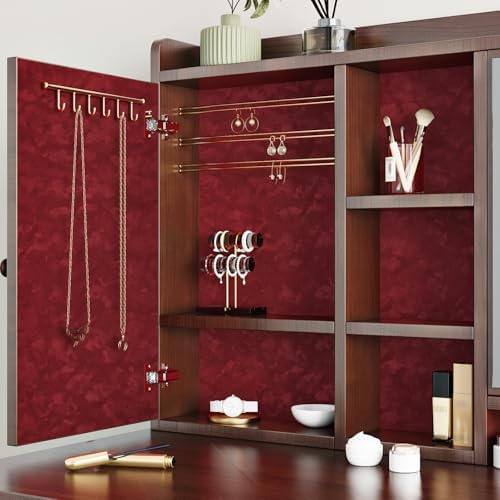 Red Floral Velvet Wallpaper Soft Cabinet Liners - Image 4