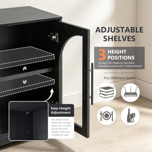 55" Sideboard Buffet Cabinet - Image 4