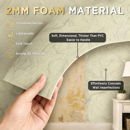 Foam Wall Mural Roll 47.27" Extra Wide, Peel and Stick, 9.19 Ft Long - Image 4