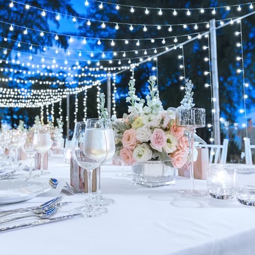 JMEXSUSS Connectable 100 LED Globe White String Lights Indoor - Image 6