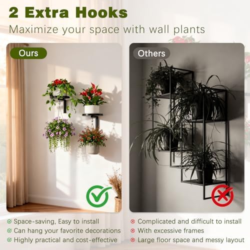 Plant Hanger Holder Window Shelf Wall Mounted Indoor - Image 6