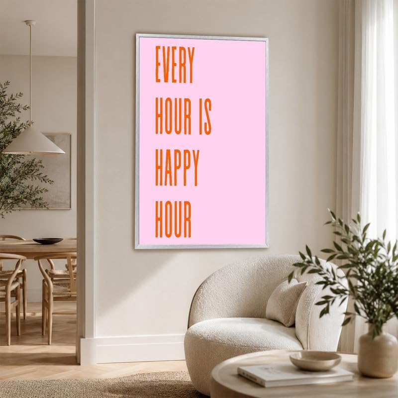 InkFlow Posters Every Hour Happy Hour Canvas Poster - Image 6