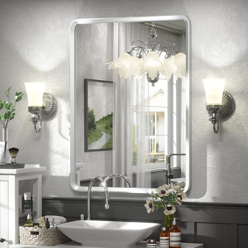 22x30 Inch Silver Bathroom Mirror by GOLOMO