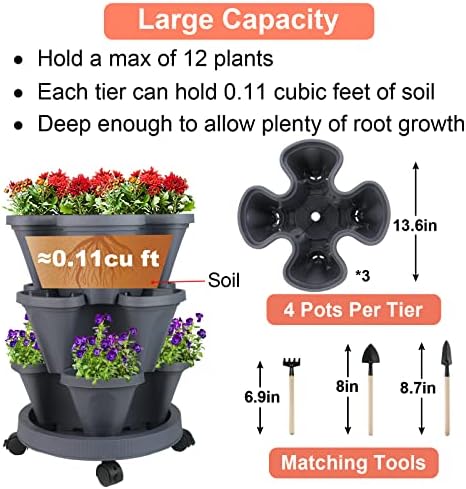 GameXcel Vertical Planter Tower - Image 5