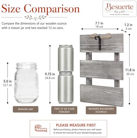 Rustic Wall Decor Set of Two, Rustic Gray - Image 2