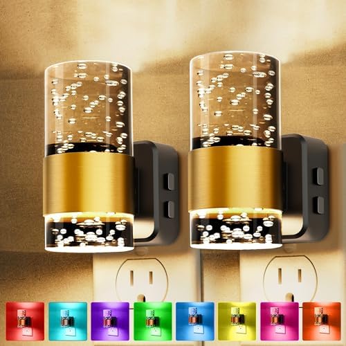 L LOHAS LED Night Lights Plug into wall, Color Changing Night Light by LLOHASLED
