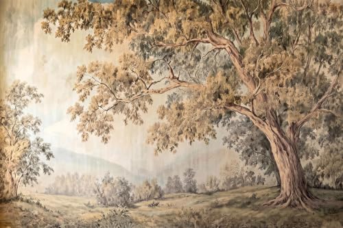 Hand-Painted Wallpaper Featuring Natural Landscapes of Old Trees Peel and Stick - Image 3