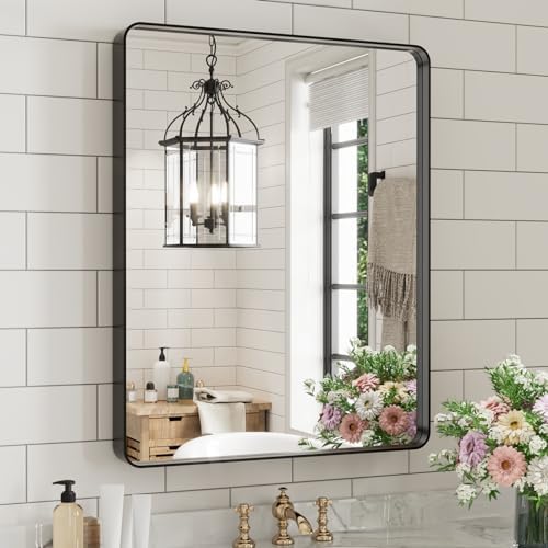 WEER Black Bathroom Vanity Mirror 20X28 Inch by WEER