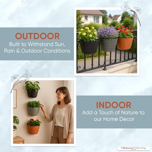 12 Inch Self-Watering Wall Planter - Image 6