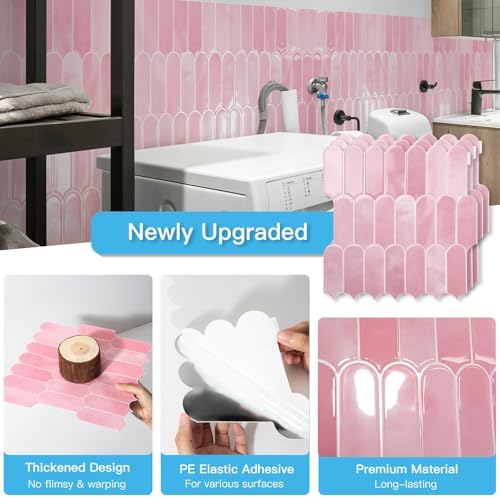 Art3d 10-Pack Arrowhead Design Wall Tile, Peel and Stick Backsplash - Image 4