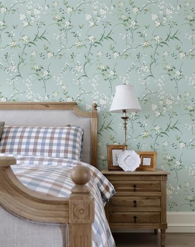 Peel and Stick Wallpaper Farmhouse Wild Floral Peel and Stick Wall Paper French - Image 5