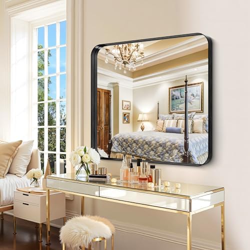 CIRCUMI Black Bathroom Mirror - Image 4