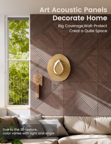 Fluxynara 6-Pack Felt Bulletin Board, Walnut Diamond Chevron-1 - Image 4