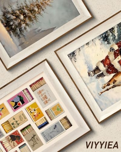 VIYYIEA Framed Matchbox Wall Art Retro Cocktail Painting, 12x16 Inch - Image 6
