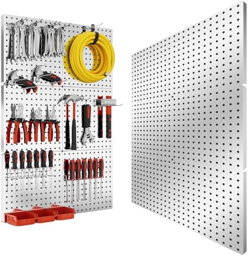 Peg Board, Heavy Duty Pegboard Wall Organizer by FZK