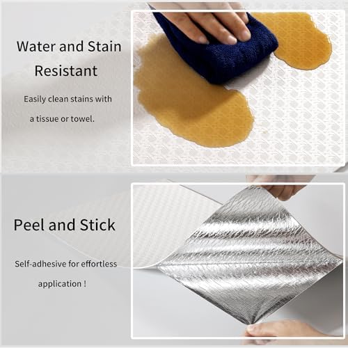 Haimin Wall Panels Peel and Stick PVC 3D Wall Panels 10 Pieces 23.6x11.8in - Image 6