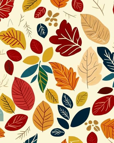 ILHIIOR Orange Floral Peel and Stick Wallpaper Wall Decor 17.5 x 118 Inches by ILHIIOR
