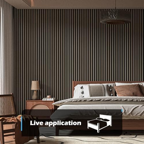Art3d 48 x 24 in 3D Fluted Soundproof Wood Slat Wall Panel - Image 2