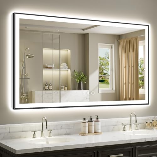 66x36 LED Bathroom Mirror with Lights by YEELAIT