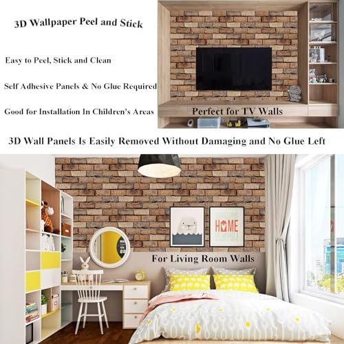 3D Brick Wall Panels Peel and Stick - Image 6