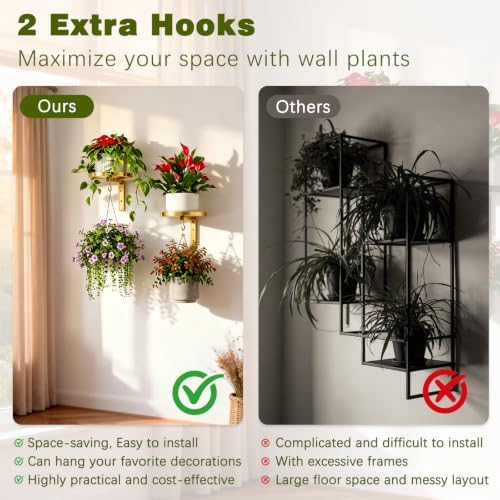 Plant Hanger Holder Window Shelf Wall Mounted Indoor - Image 5