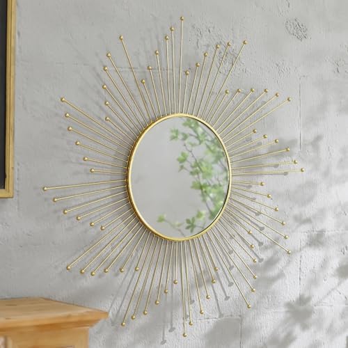 Large Gold Sunburst Mirror - Image 6