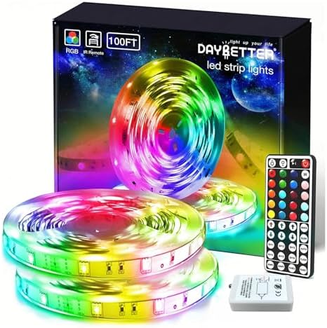 DAYBETTER Led Lights for Bedroom 100 ft, Led Strip Lights by DAYBETTER