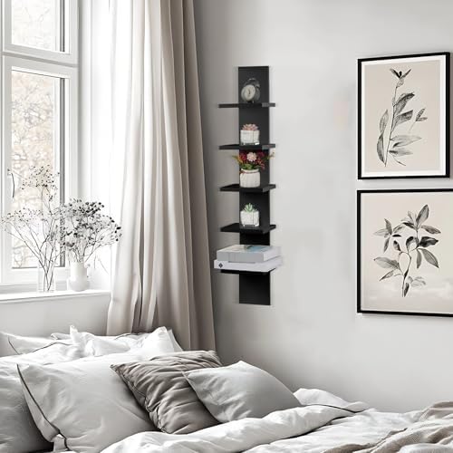 YEXEXINM 2 Pack 5 Tier Wall Shelf Unit - Image 6