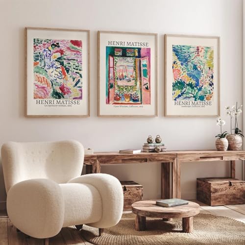 Baccone Henri Matisse Wall Art Set of 3 Colorful Abstract Poster Aesthetic - Image 6