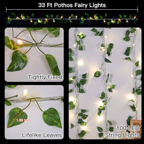 suddus 33FT 100 LED Pothos Vine - Image 4