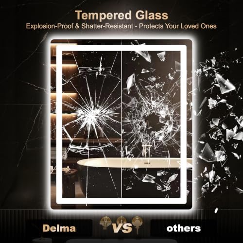 Delma 36x30 LED Bathroom Vanity Mirror - Image 5
