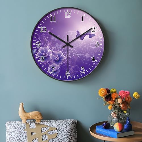 8 inch Decorative Wall Clock Battery Operated - Image 2