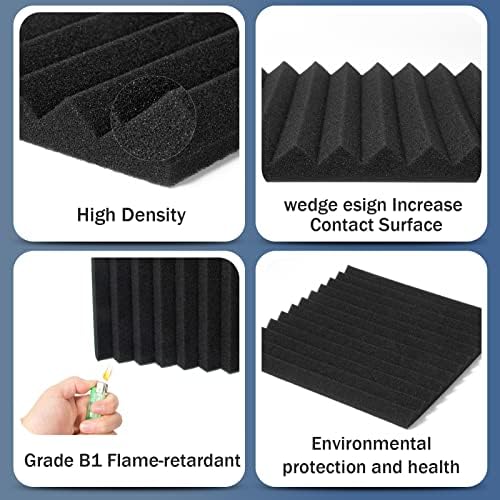 100 Pack Sound Proof Foam Panels - Image 7