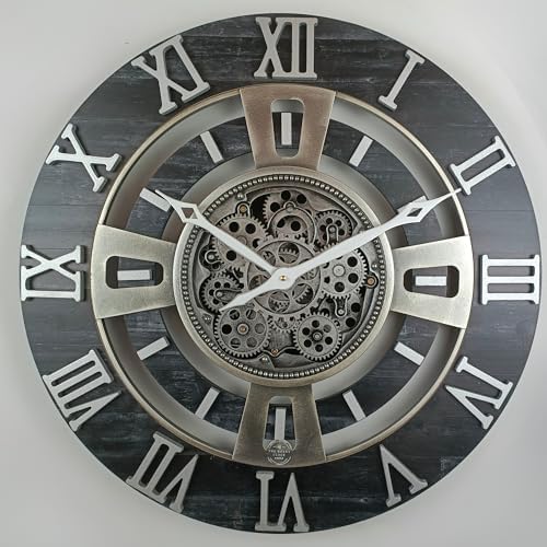 ImprovingLife The Gears Clock Real Moving Gear Wall Clock England Line) - Image 6