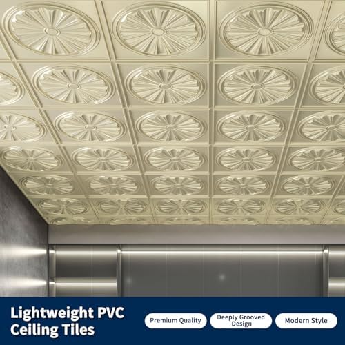 Art3dwallpanels Ceiling Tiles, 24 x 24 Inch, 12 Pack - Image 3