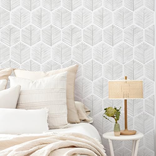 MelunMer Modern Peel and Stick Wallpaper Boho Contact Paper 17.3''×787'' - Image 6