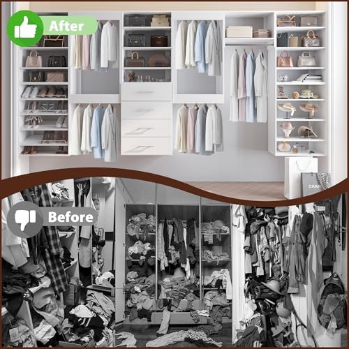 31.5" Wide 4 Drawer Tower Modular Closet System, Closet Storage Organizer - Image 4