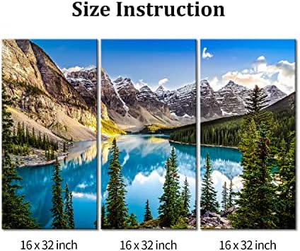 Mountain Wall Art Rocky Mountain 3 Pieces Colorado Snow Mountain National Park - Image 7