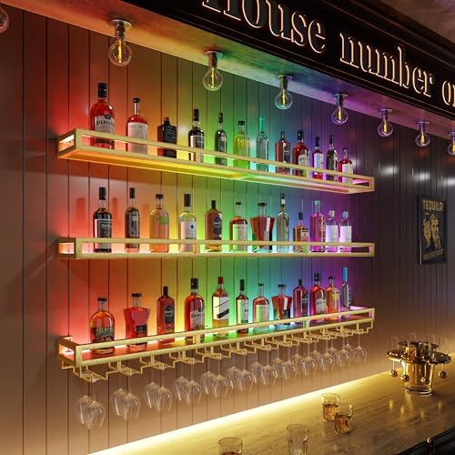 RGB LED Wall Mount Wine Rack - Image 2