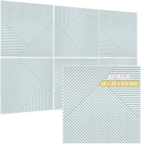 TO-TH Acoustic Wall Panels Peel and Stick Sound Proofing Panel 6Pack by TO-TH